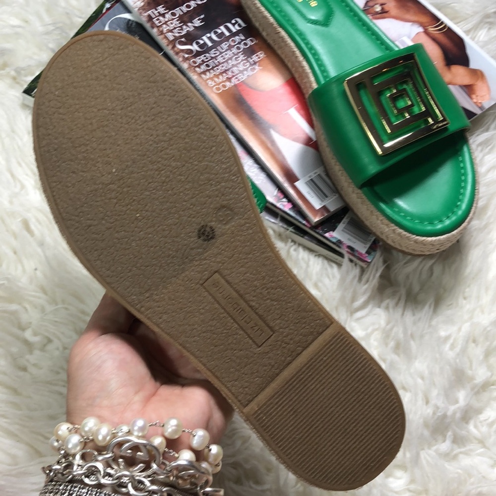 New Liz Claiborne Green Farley Shoes Sandals - Picture 4 of 7